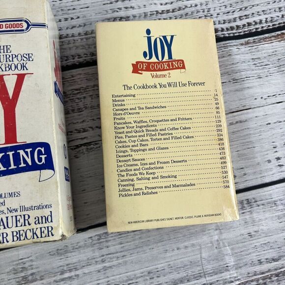Vintage Joy of Cooking Vol 1 & 2 Irma Rombauer 1972 Vintage Cookbook Set w/ Case - Picture 8 of 12